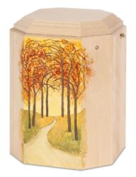 Magusa GRImago 154 Buchenholz natur mit Herbstwald handbemalt