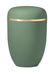 Magusa H25-3685 GB Naturstoff, Olivegrün Velour, Goldband gebürstet