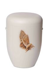 Magusa I1031B Naturstoff, ANTIK, elfenbein matt, Motiv betende Hände